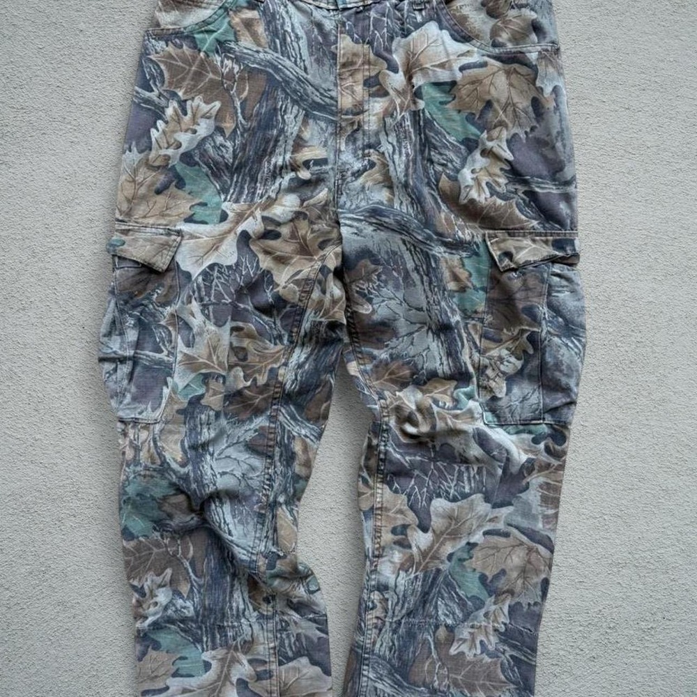 Cabela's Camo Cargo Pants 33x28 Made in USA Vintage